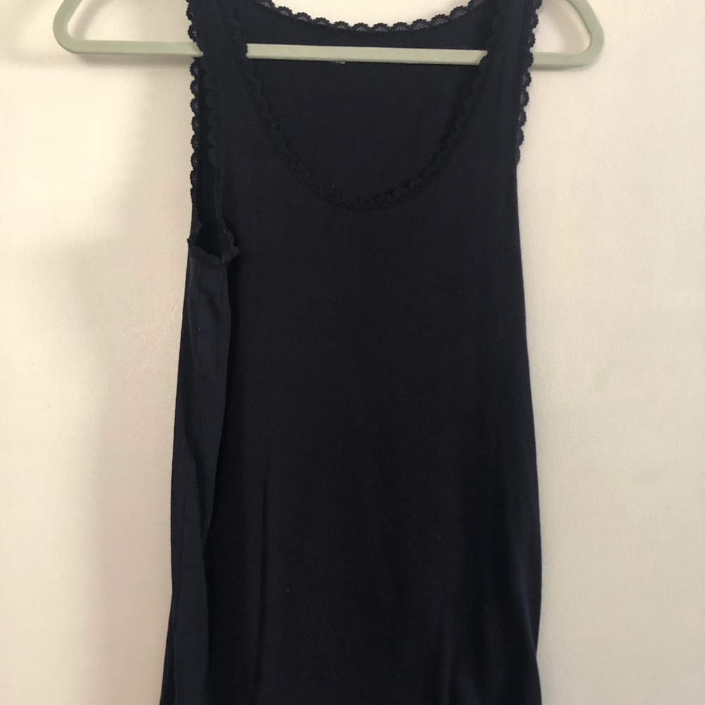 Navy Laced Tank